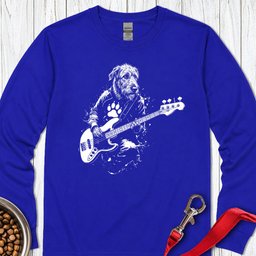 Irish Wolfhound Bass Long Sleeve Shirt Gift For Dog Lover