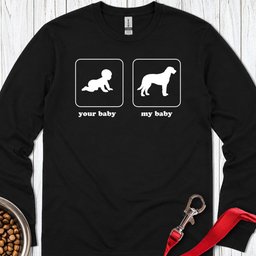 My Baby Irish Wolfhound Long Sleeve Shirt Gift For Dog Lover