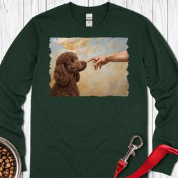 Standard Poodle Creation Chocolate Long Sleeve Shirt Gift For Dog Lover