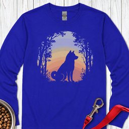 Shiba Inu Nature Long Sleeve Shirt Gift For Dog Lover