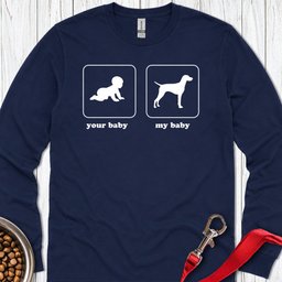 Vizsla Baby Long Sleeve Shirt Gift For Dog Lover