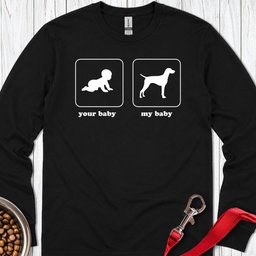 Vizsla Baby Long Sleeve Shirt Gift For Dog Lover