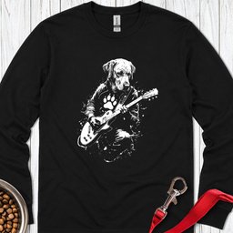 Labrador Rocking Long Sleeve Shirt Gift For Dog Lover