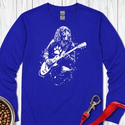Irish Setter Guitar Long Sleeve Shirt Gift For Dog Lover