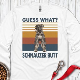Schnauzer Butt Long Sleeve Shirt Gift For Dog Lover