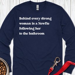 Newfoundlander Strong Woman Long Sleeve Shirt Gift For Women