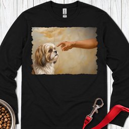 Shih Tzu Creation Long Sleeve Shirt Gift For Dog Lover