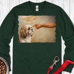 Shih Tzu Creation Long Sleeve Shirt Gift For Dog Lover