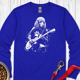 Standard Poodle Guitar Long Sleeve Shirt Gift For Dog Lover