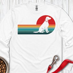 Irish Setter Retro Sunset Long Sleeve Shirt Gift For Dog Lover