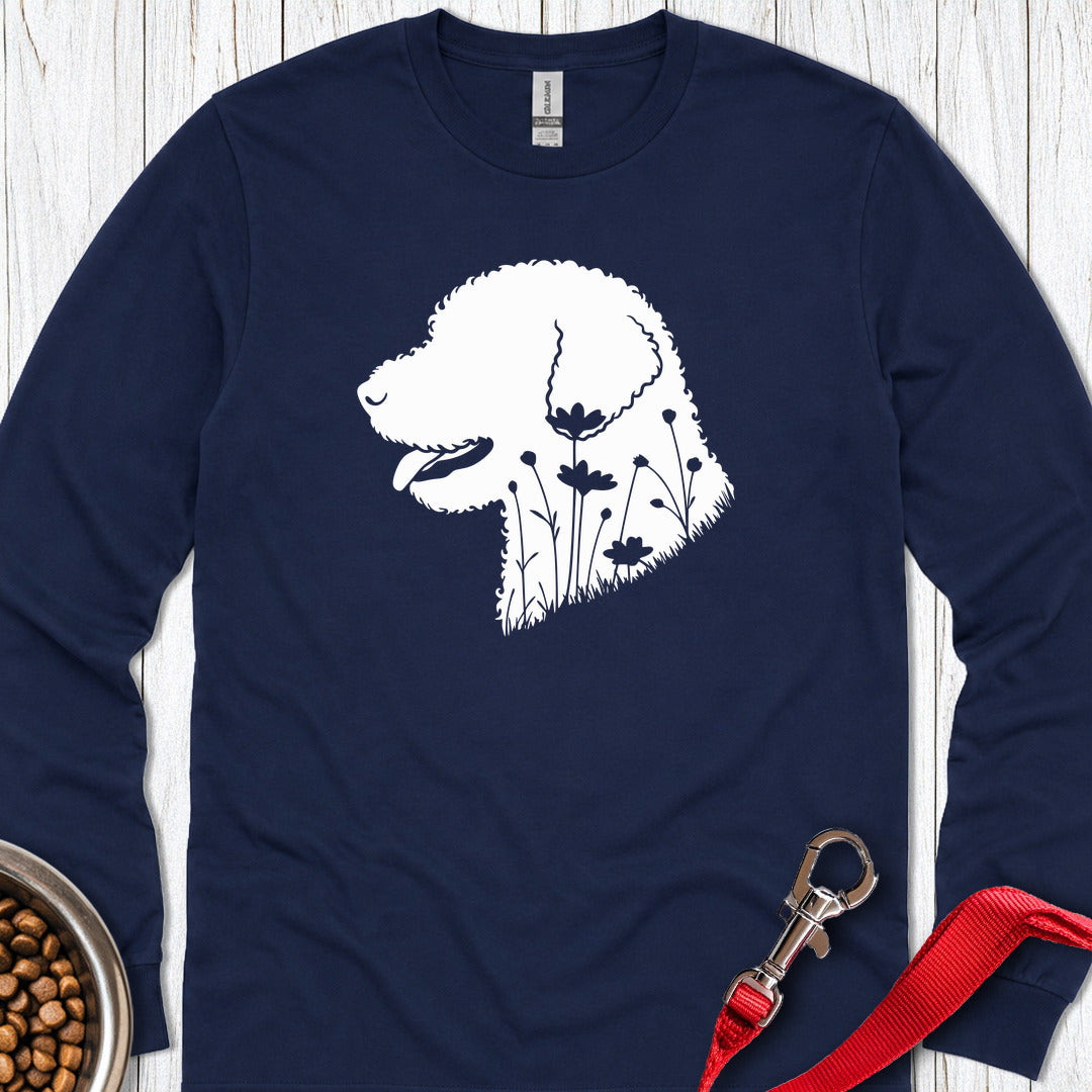 Lagotto Flowers Long Sleeve Shirt Gift For Dog Lover