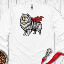 Pomeranian Superhero Long Sleeve Shirt Gift For Dog Lover