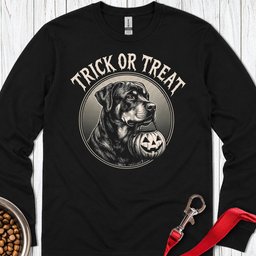 Rottweiler Trick Or Treat Long Sleeve Shirt Gift For Dog Lover