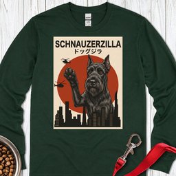 Schnauzer Schnauzerzilla Long Sleeve Shirt Gift For Dog Lover
