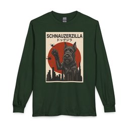 Schnauzer Schnauzerzilla Long Sleeve Shirt Gift For Dog Lover