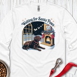 Labrador Santa Paws Christmas Long Sleeve Shirt Gift For Dog Lover
