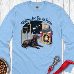 Labrador Santa Paws Christmas Long Sleeve Shirt Gift For Dog Lover
