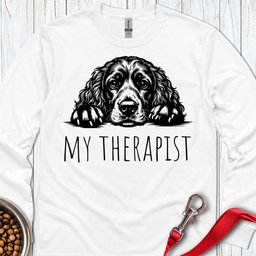 My Therapist Cocker Spaniel Long Sleeve Shirt Gift For Dog Lover