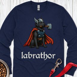 Labrathor Black Labrador Long Sleeve Shirt Gift For Dog Lover
