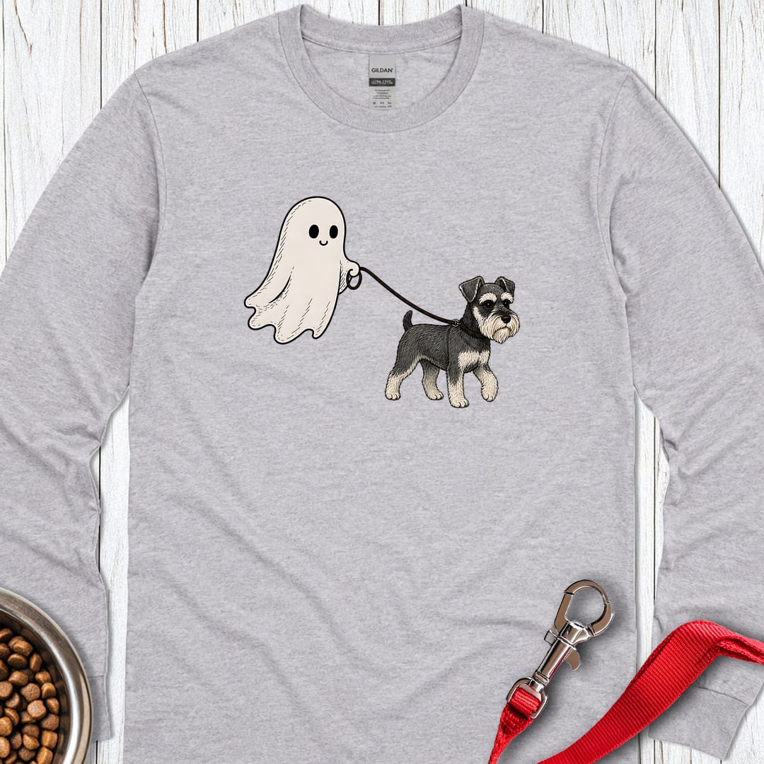 Schnauzer Halloween Long Sleeve Shirt Gift For Dog Lover