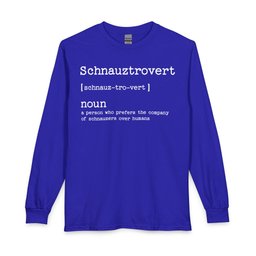 Schnauzer Schnauztrovert Long Sleeve Shirt Gift For Dog Lover