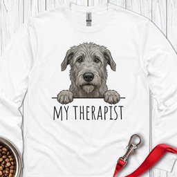 Irish Wolfhound Therapist Long Sleeve Shirt Gift For Dog Lover