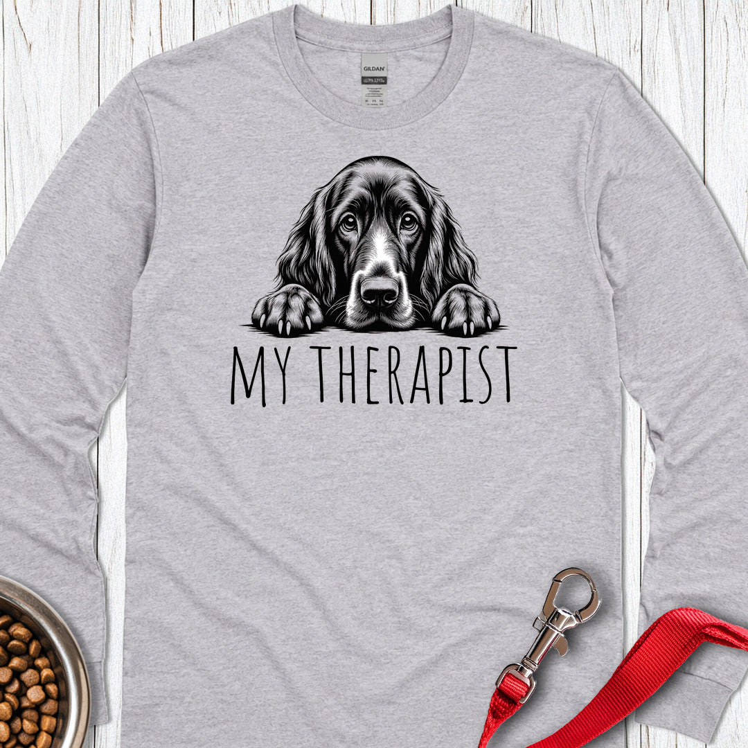 Irish Setter My Therapist Long Sleeve Shirt Gift For Dog Lover