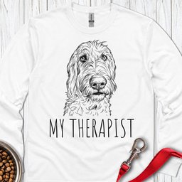 My Therapist Irish Wolfshound Long Sleeve Shirt Gift For Dog Lover