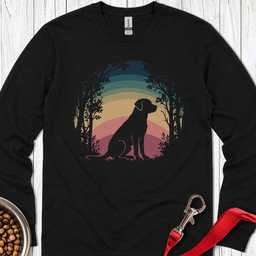 Labrador Nature Long Sleeve Shirt Gift For Dog Lover