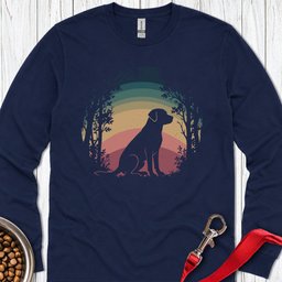 Labrador Nature Long Sleeve Shirt Gift For Dog Lover