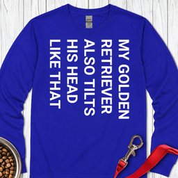 Tilt Head Golden Retriever Long Sleeve Shirt Gift For Dog Lover