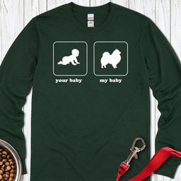 Pomeranian Baby Long Sleeve Shirt Gift For Dog Lover