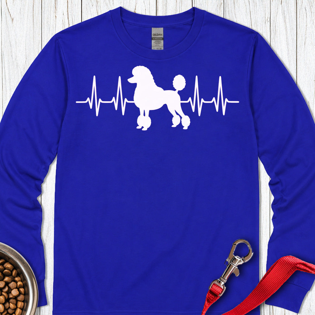 Standard Poodle Heartbeat 2 Long Sleeve Shirt Gift For Dog Lover