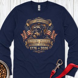 Schnauzer 250 Years USA Long Sleeve Shirt Gift For Dog Lover