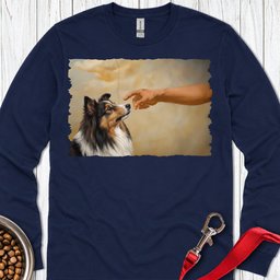 Shetland Sheepdog Creation Long Sleeve Shirt Gift For Dog Lover