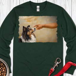 Shetland Sheepdog Creation Long Sleeve Shirt Gift For Dog Lover