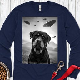 Rottweiler Ufo Long Sleeve Shirt Gift For Dog Lover