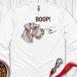 Schnauzer Boop Long Sleeve Shirt Gift For Dog Lover