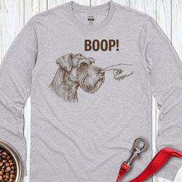 Schnauzer Boop Long Sleeve Shirt Gift For Dog Lover
