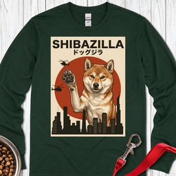 Shibazilla Long Sleeve Shirt Gift For Dog Lover