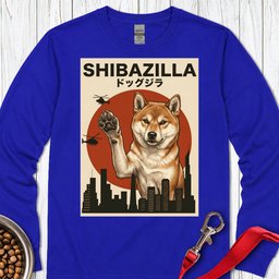 Shibazilla Long Sleeve Shirt Gift For Dog Lover
