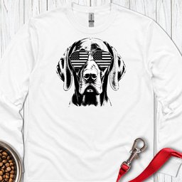 Vizsla Flag Shades Long Sleeve Shirt Gift For Dog Lover