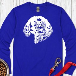 Shih Tzu Flowers Long Sleeve Shirt Gift For Dog Lover