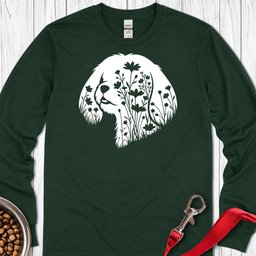 Shih Tzu Flowers Long Sleeve Shirt Gift For Dog Lover
