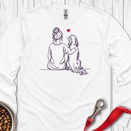Irish Setter Hug Long Sleeve Shirt Gift For Dog Lover