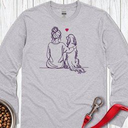 Irish Setter Hug Long Sleeve Shirt Gift For Dog Lover