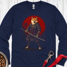 Shiba Inu Samurai Ii Long Sleeve Shirt Gift For Dog Lover