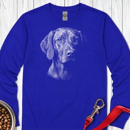 Vizsla Engraved Long Sleeve Shirt Gift For Dog Lover