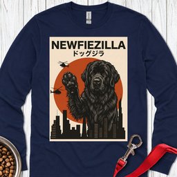Newfoundland Newfiezilla Long Sleeve Shirt Gift For Dog Lover