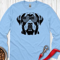 Rottweiler Flag Shades Long Sleeve Shirt Gift For Dog Lover